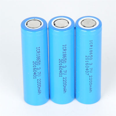 Batería de litio de Li Ion Rechargeable 18650 3,7 V 2200mah IEC62133
